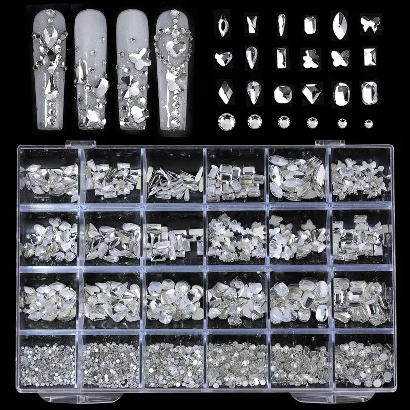 Rhinestone Mix Silver