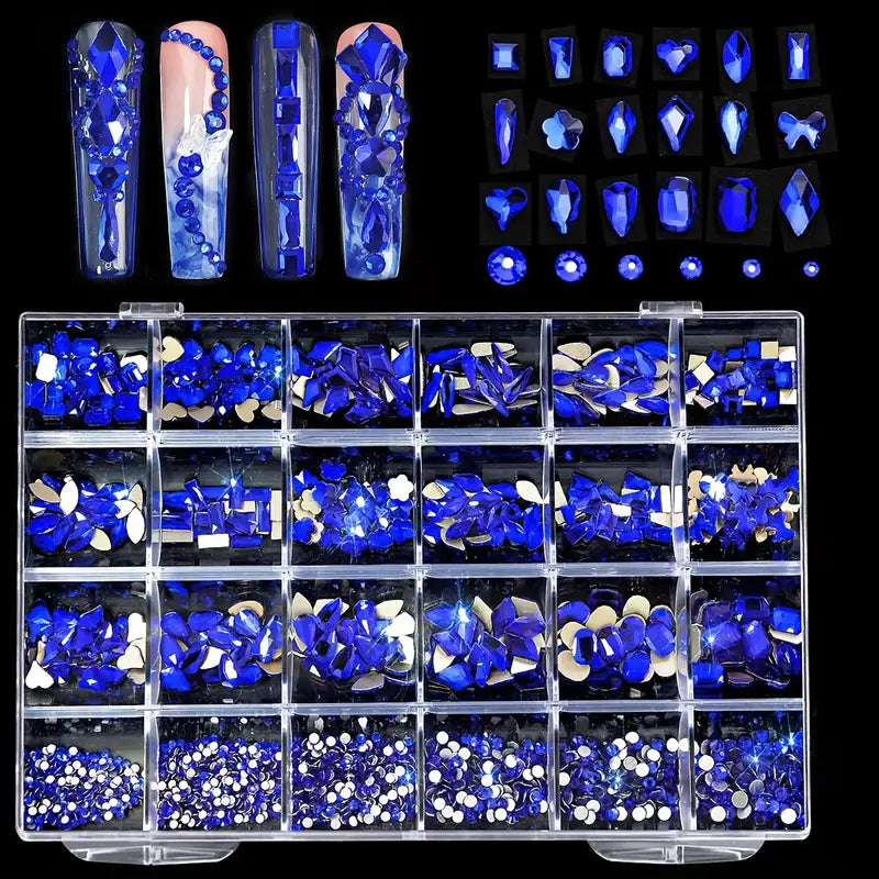 Rhinestone Mix Blue